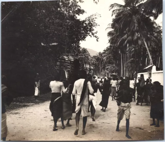 Malaisie, Penang, une rue, Vintage print, ca.1900 Tirage vintage tirage d&#039