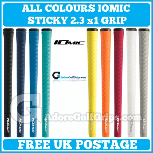 Iomic Sticky 2.3 Grips - Red / Black / Navy / Blue / Sky / White / Grey x 1