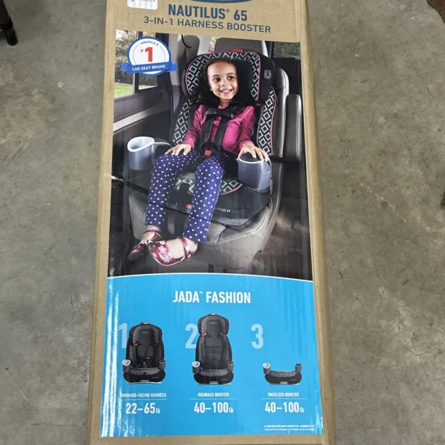 Graco Nautilus 65 3-in-1 Harness Booster Car Seat, Troy Fashion