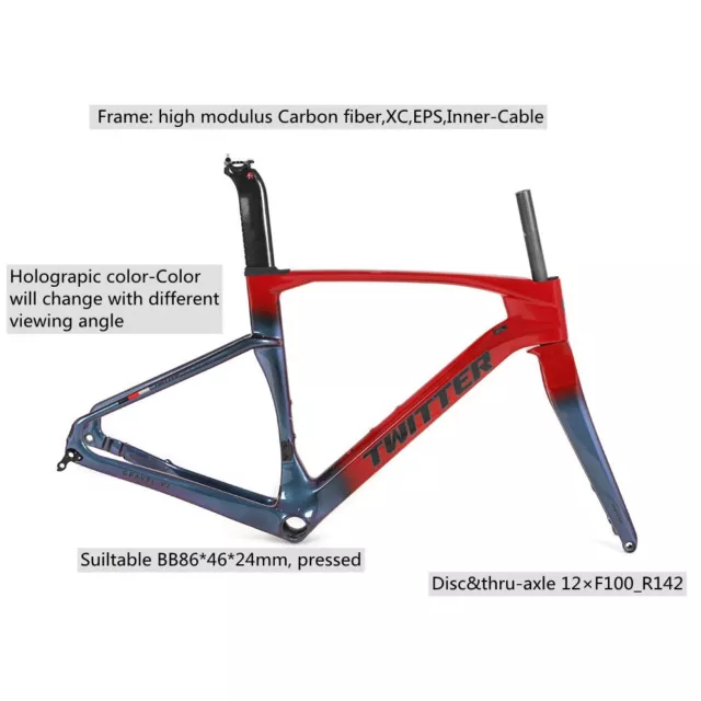 carbon road bike frameset