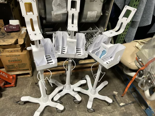 Lot of 3 Welch Allyn Connex Rolling Cart Stands