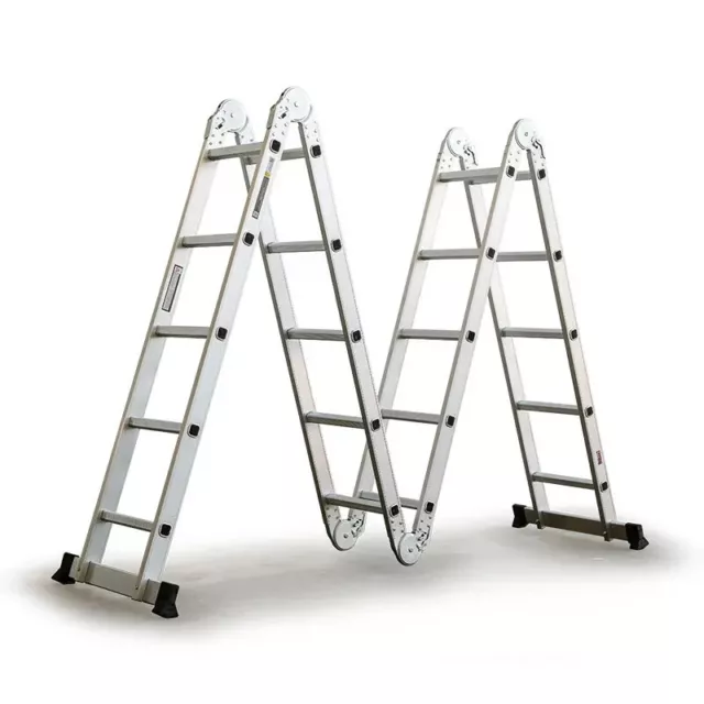 5.8m BULLET Multipurpose Ladder Aluminium Extension Folding Adjustable Step