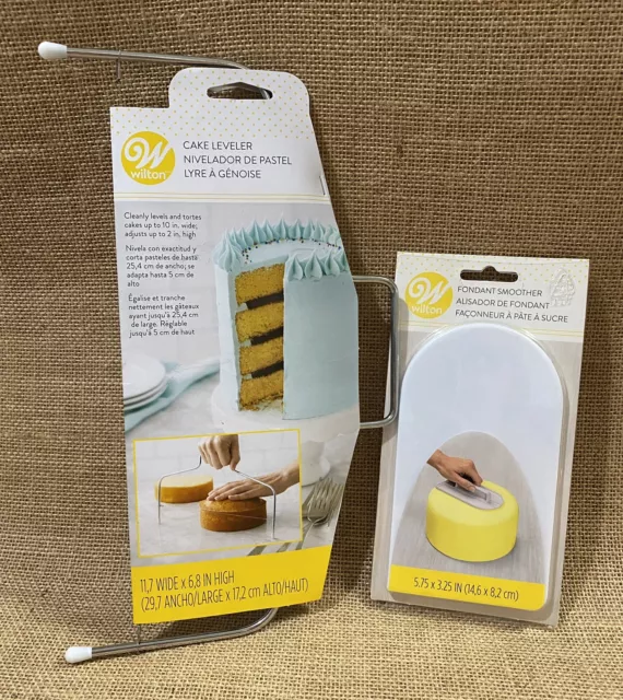 Wilton Cake Leveler (415-810) and Fondant Smoother (1907-1200) Brand New
