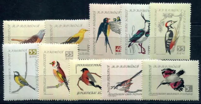 Rumänien 1959 1780-1789 ** Postfrisch Satz Vögel (F6599