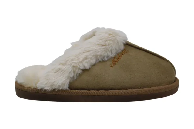 Misherg Womens 6D3A Slippers, Tan, Size 9.0