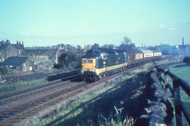 35MM RAILWAY SLIDE: COLOUR-RAIL: DE 1207: CLASS 55: D9000 ROYAL SCOTS ...