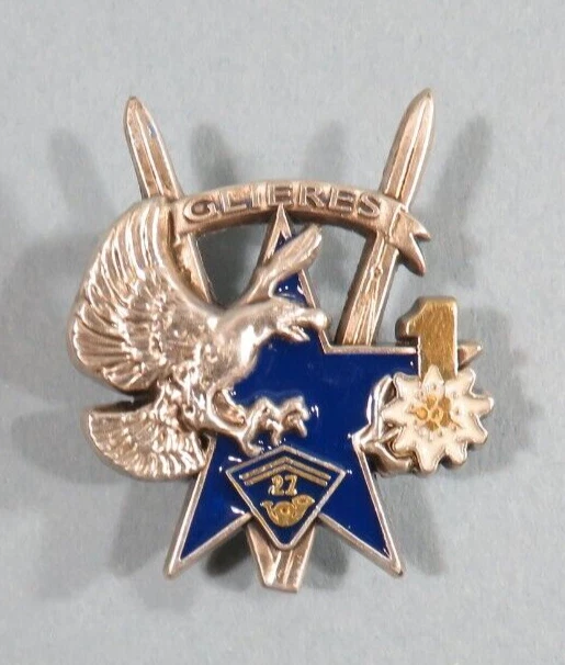 INSIGNE CHASSEURS ALPINS , École de Haute Montagne , ( ARGENT, , matriculé ) EUR 299,99 - FR