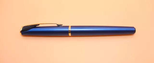 Parker Inflection Rollerball - Blue with GT - New old stock Made in UK