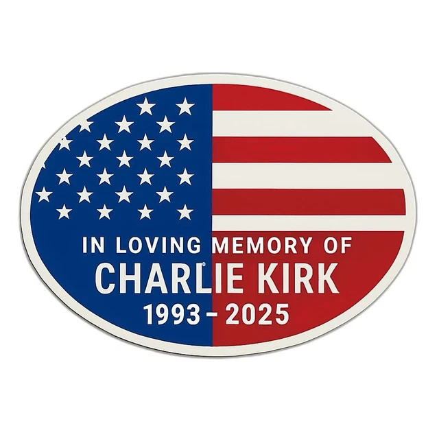 Chris Kyle Rip Sticker NEW CHARLIE KIRK Vinyl Decal Sticker RIP In Loving Memory Car Bumper ...
