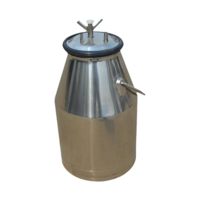SECCHIO 20 Litri in ACCIAIO INOX misurazione OLIO LATTE LIQUIDI