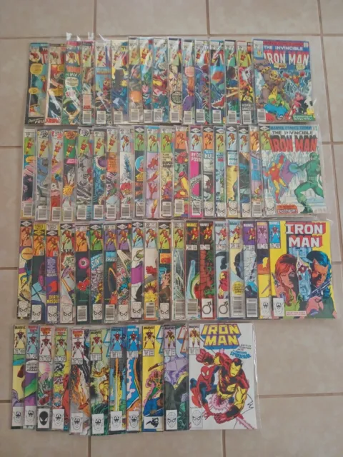 The Invincible Iron Man Huge 65 Issue Lot 1972-1988 Marvel Comics Bronze Age