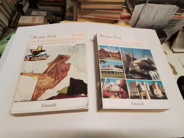Storia dell'architettura moderna, Bruno Zevi, 2 Voll. Einaudi 1996, 16gn24 Storia dell'architettura moderna, Bruno Zevi, 2 Voll. Einaudi 1996, 16gn24