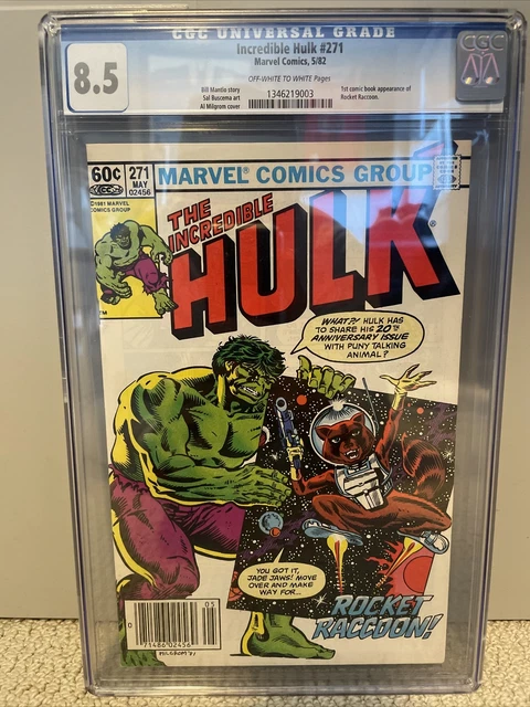 Incredible Hulk #271 CGC 8.5 1st Comic Appearance Rocket Raccoon Newsstand Rarer