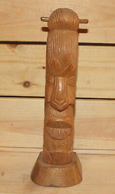 Vintage African hand carving wood tribal figurine 3