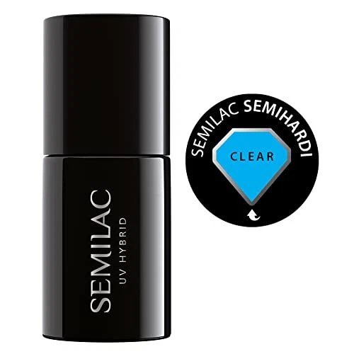 Semilac Vernis à ongles semi-permanent incolore Semihardi transparent 7 ml