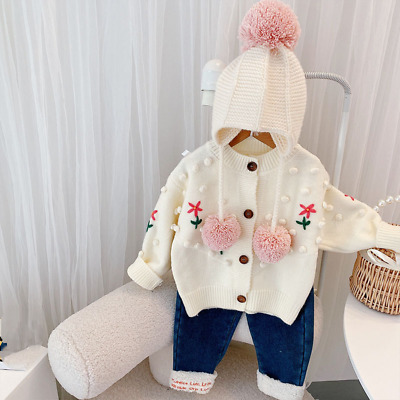 Bambine Maglione ispessimento BABY DOLCE Loose Knit Cardigan Giacca