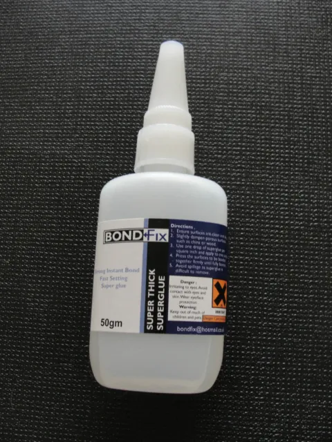20 x 50g BondFix Súper Pegamento Súper grueso Adhesivo (cianoacrilato)