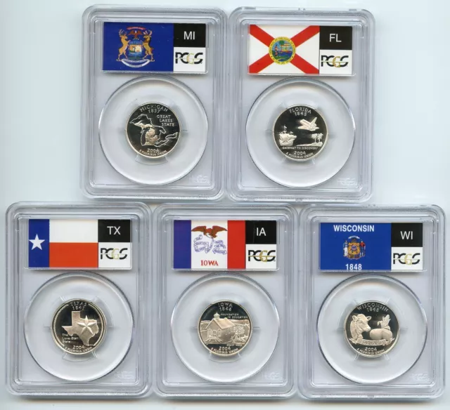 2004 S Silver State Quarter Set PCGS PR69DCAM