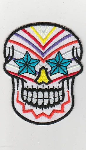 Patch Thermocollant Stray Cats – Tête De Chat Bleu Avec Banane – 8x7,5 Cm – Pour Vêtements, Sacs, Casquettes