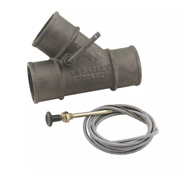 Mr. Gasket Exhaust Cutout Cable Operated Cast Iron Clamp-On 2" Diameter Each