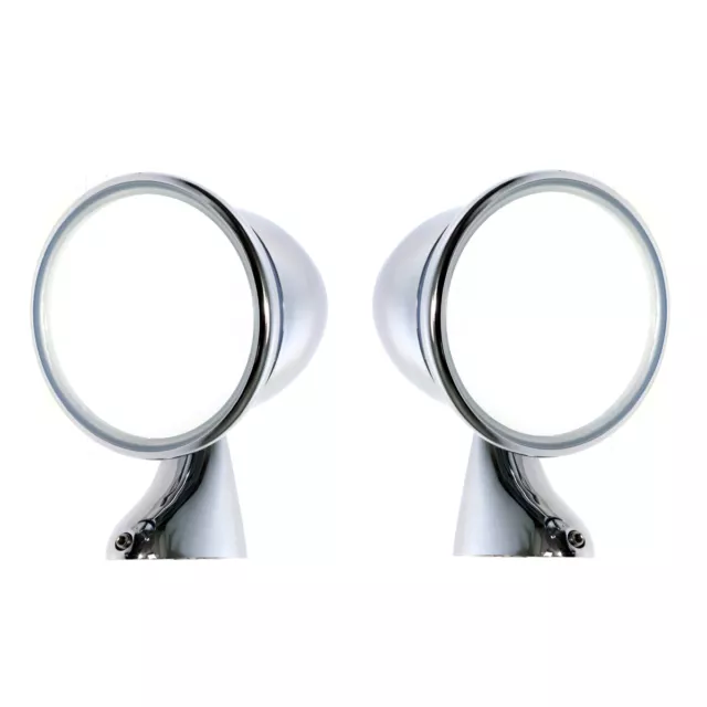 Fit Austin-Healey Sprite Mark IV MG Midget MkIII Bullet Fender Door Mirrors Pair