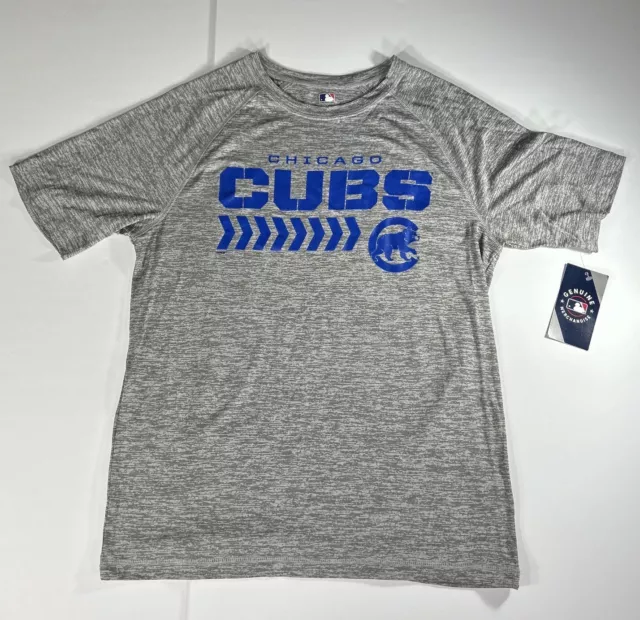 Chicago Cubs Gray Adult Men's Medium Genuine Merchandise Dri-fit Baseball Shirt