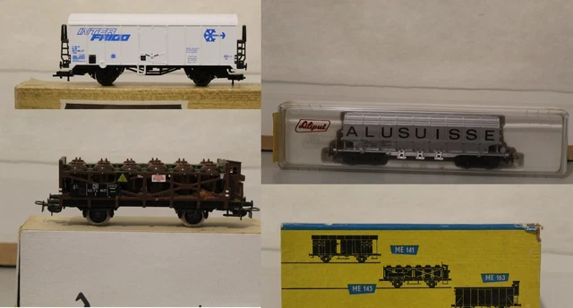 Lot de 3 wagons neufs HO 1/87 des marques Liliput et Piko