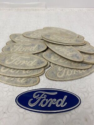NOS Decal Ford Tractor Mustang Alum Stick On Oval, Old School! 4”