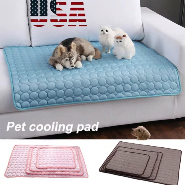 Pet Cooling Mat Cool Pad Comfortable Cushion Bed Blanket for Dog Cat Puppy