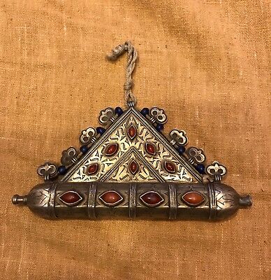 Antique Turkmen Handmade Necklaces Pendant, Ceremonial Cultural Necklaces