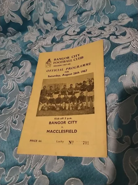 Bangor City vs Macclesfield 67/8 Cheshire League