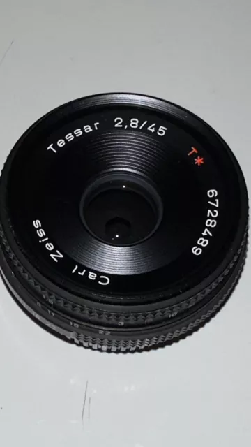 Carl Zeiss für Contax: Pancake Tessar 2,8 45mm T* aus Sammlernachlass