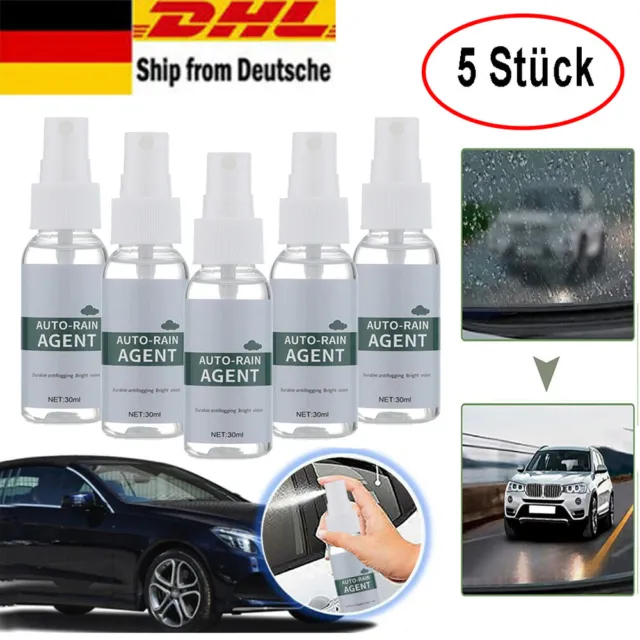 5 STK AUTOGLAS Antibeschlag Regenschutzmittel hydrophobe Glasreiniger Spray  EUR 9,45 - PicClick DE
