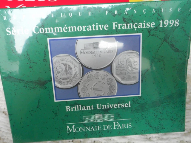 Monnaie de Paris coffret série BU commémorative  1998 RARE
