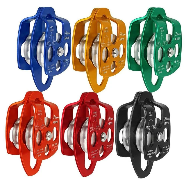 Aliens BIG DOUBLE PULLEY Seilrolle Rolle Umlenkrolle Rettung Höhenarbeit
