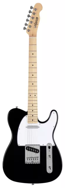 Traumhafte E-Gitarre im TL Style von Shaman in schwarz mit 2 Single Coil Pickups 3