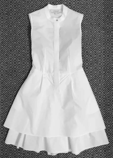 Derek Lam 10 Crosby Sleeveless White Cotton Shirt Dress - Size 2