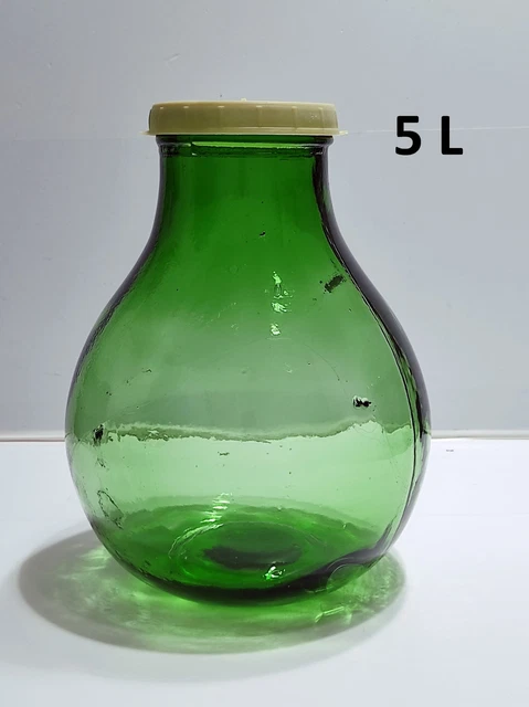 Damigiane Vetro 5 Litri - Confezione Da 3 Con Tappo | Per Vino, Mosto O Conservazione - Foto 7