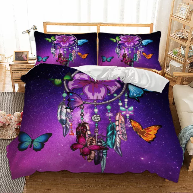 Dream Catcher Doona Duvet Quilt Cover Set Single Double Queen King Size Bedding 3