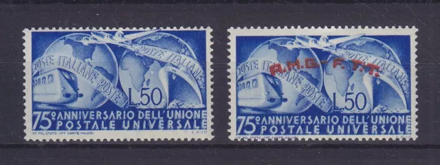 Italy & Triest 1949, Upu-75, Mnh