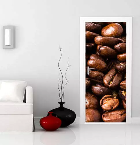 Decorazione adesiva Porta Caffè 02 sticker lavabile pvc varie misure