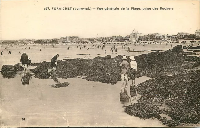 44  PORNICHET  Vue Générale de la Plage, prise des rochers - AD-11-165