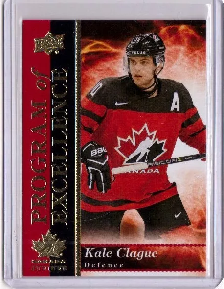 KALE CLAGUE 18/19 Team Canada Juniors Rookie Program of Excellence Insert POE-19