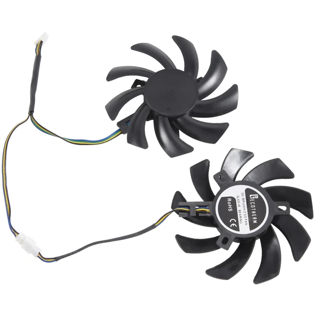 Ventilateur De Refroidissement 75mm Pour Carte Graphique Gigabyte - 4 Broches, 12V, Remplacement Facile