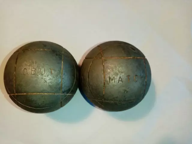 2 boules de pétanque Obut match poids 700g / Diametre 72,5