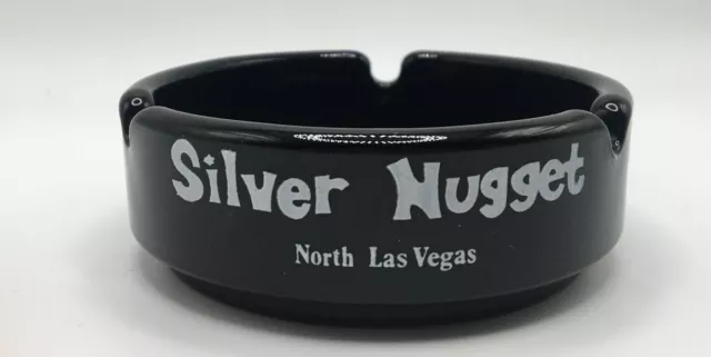 Vtg. Ashtray Silver Nugget N. Las Vegas/Silver City/Silver Bird Hotel Casino