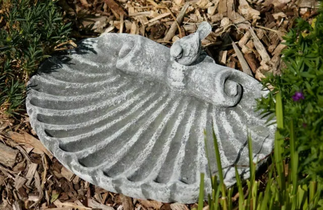 Bain d'oiseau en béton Bol d'oiseau en pierre Statue de bain d'oiseau  Mangeoire