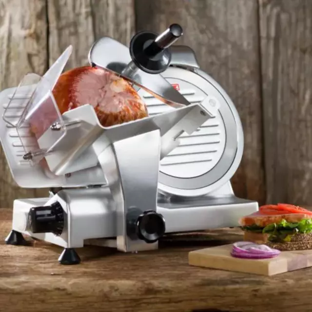Commercial Electric Meat Slicer Professional Restaurant Deli Ham Cutter Machine