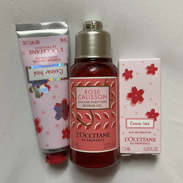 Loccitane Travel Size Bundle 2 - Hand Cream, Shower Gel, Perfume