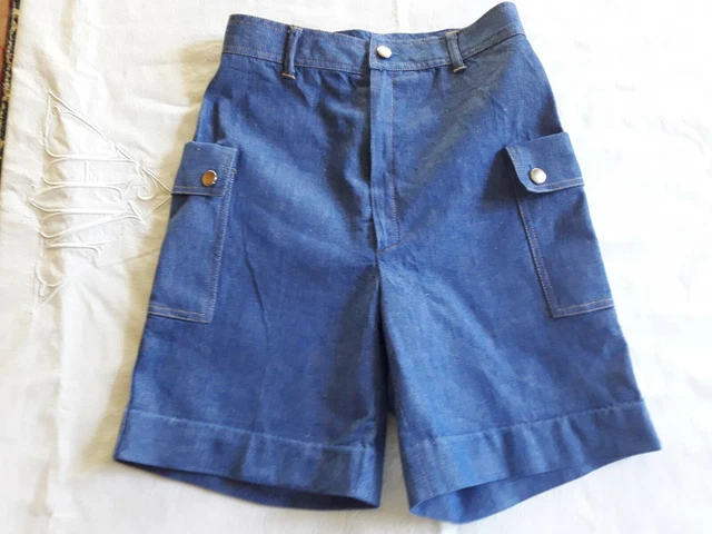 Short Bermuda jean chambray enfant 9a VINTAGE 70 CHILD DENIM BERMUDA SHORTS 9Y Short Bermuda jean chambray enfant 9a VINTAGE 70 CHILD DENIM BERMUDA SHORTS 9Y